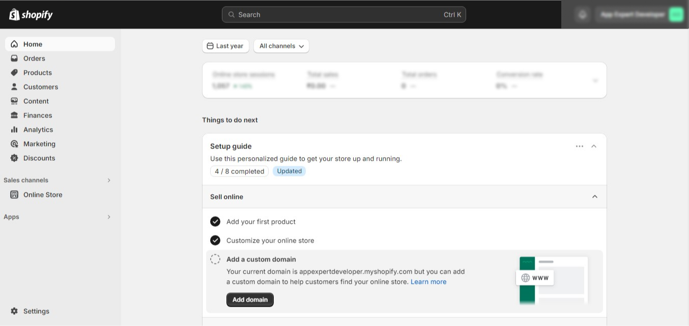 Shopify Admin