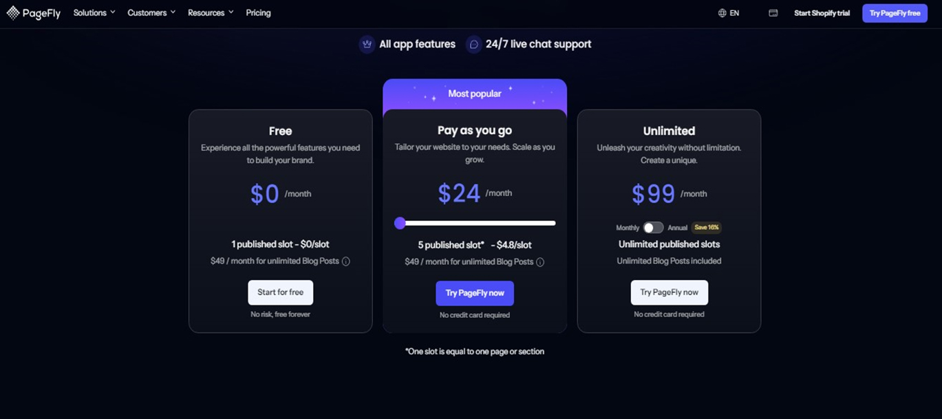 How Much Does PageFly Cost?