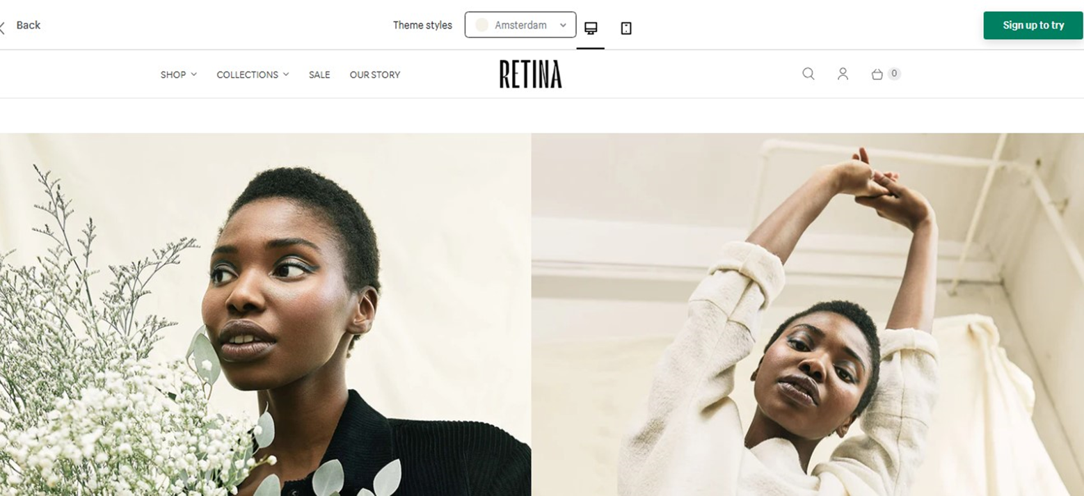 Shopify Themes Retina